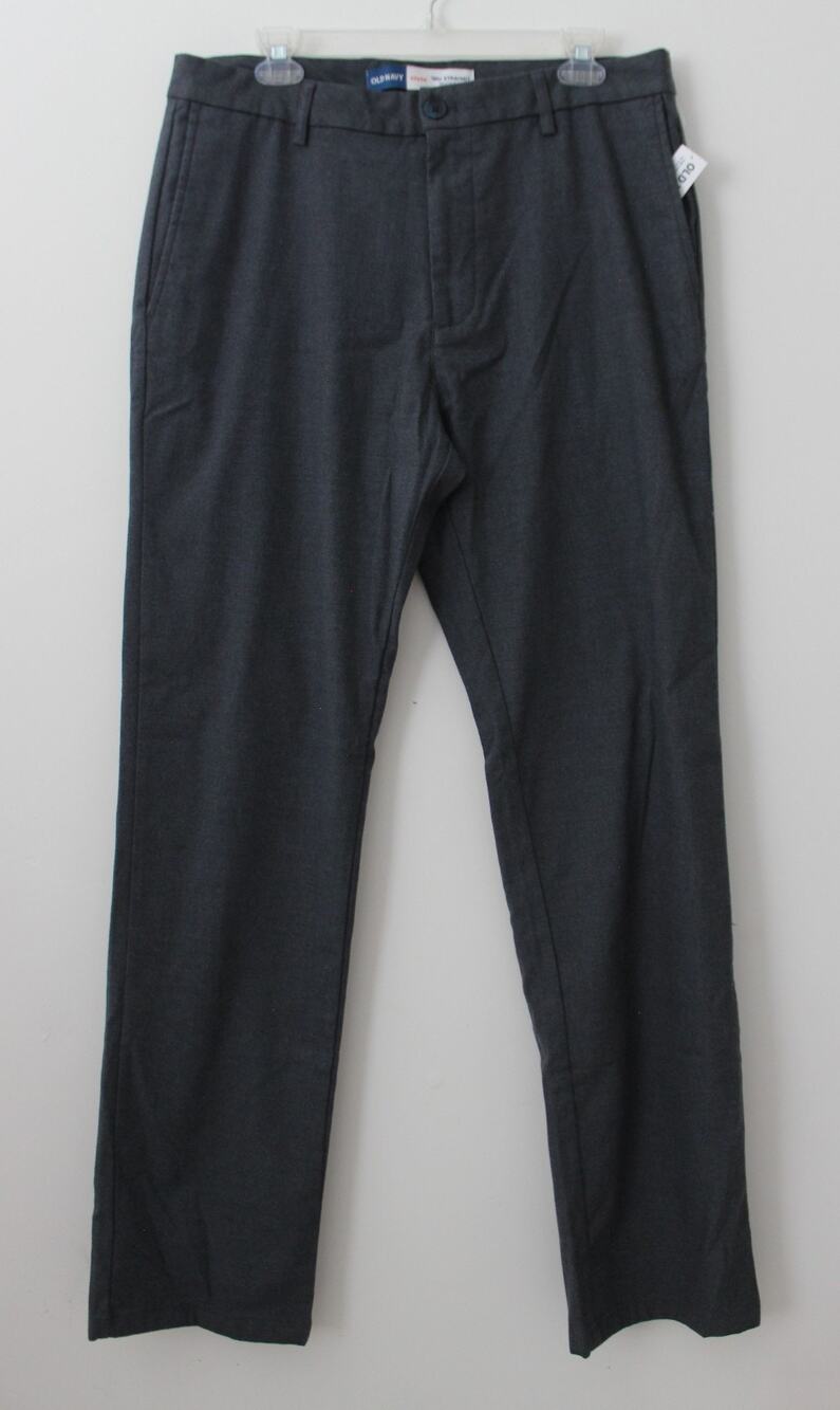 Old Navy Mens 90's Straight Textured Trouser Pants 33W Dusk Navy NWT